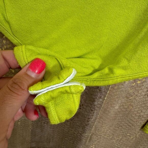 Naked Wardrobe Bright Lime Green Long Sleeve Bodysuit Small - Picture 3 of 7